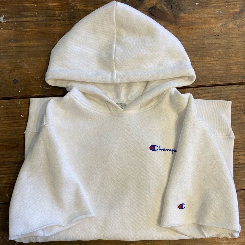 Champion white hoodie